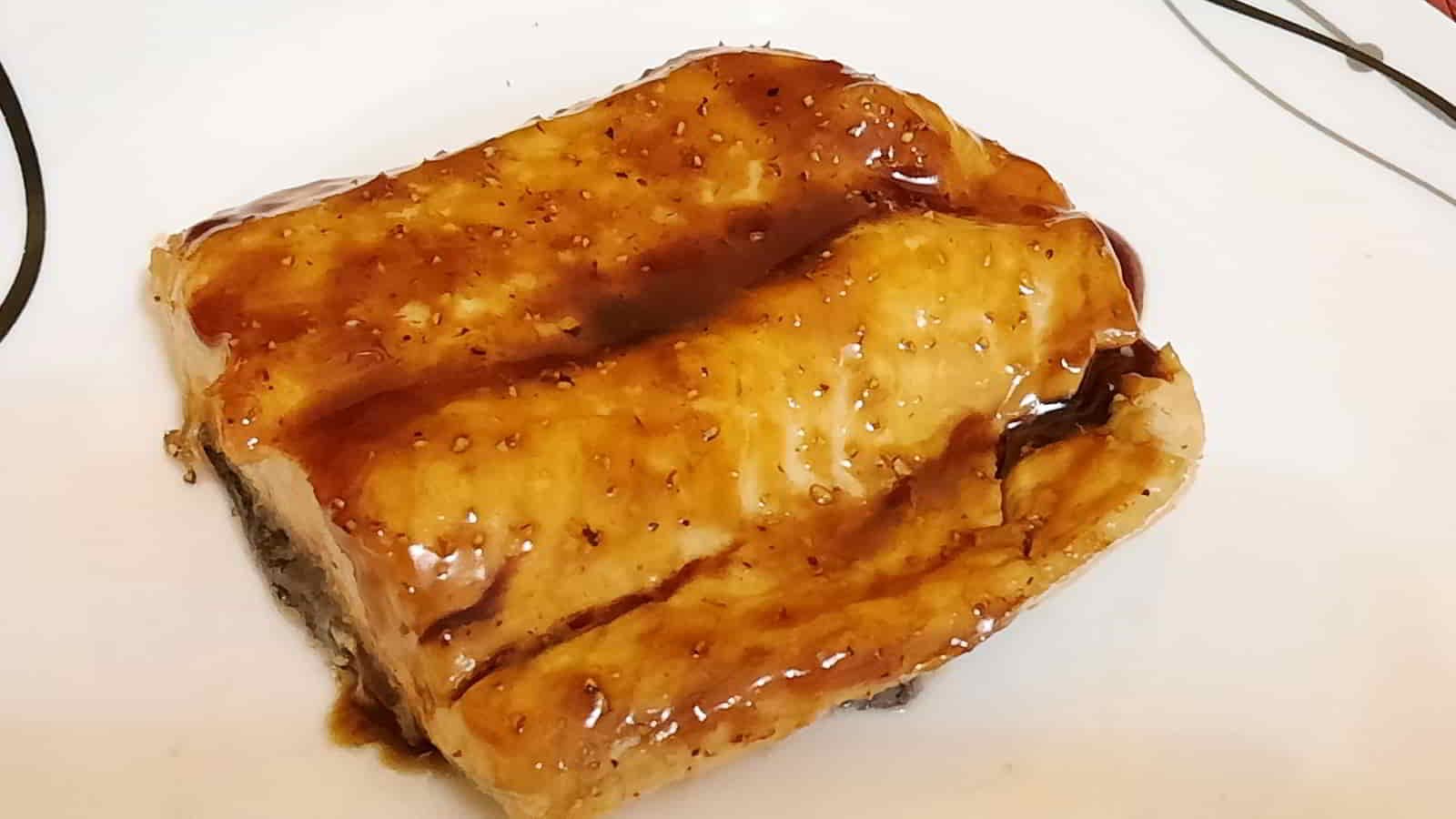 Salmón con salsa Teriyaki en freidora de aire